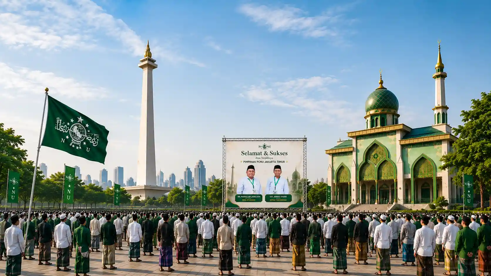Kebersamaan pengurus dan warga PCNU Pengurus Cabang Kabupaten Pati